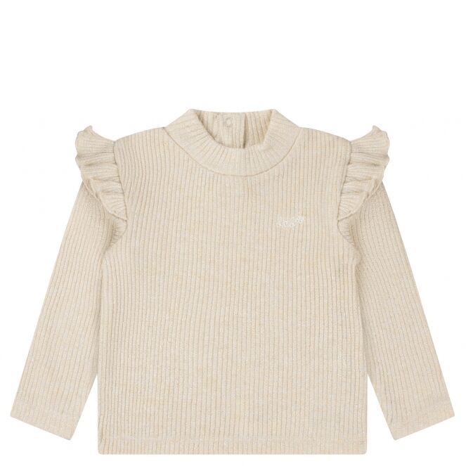 Bakkaboe Bakkaboe 3115601 W10186 Beige cream melee Bakkaboe 3115601 W10186 Baby meisjes T-shirt lm Beige bestel je online bij www.bertusmode.nl/