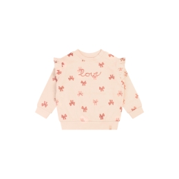 Bakkaboe Bow W10353 baby meisjes Baby meisjes sweatshirt Rose