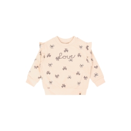 Bakkaboe Bow W10353 baby meisjes Baby meisjes sweatshirt Zwart