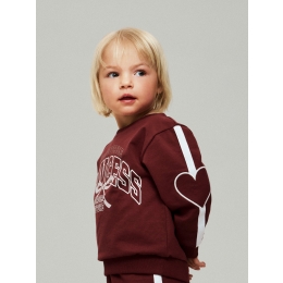 name it NMFBOTANJA LS NREG SWEAT UNB baby meisjes sweatshirt Red