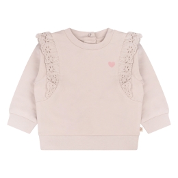 bakkaboe newborn 3316401 W20296 baby meisjes sweatshirt Ecru