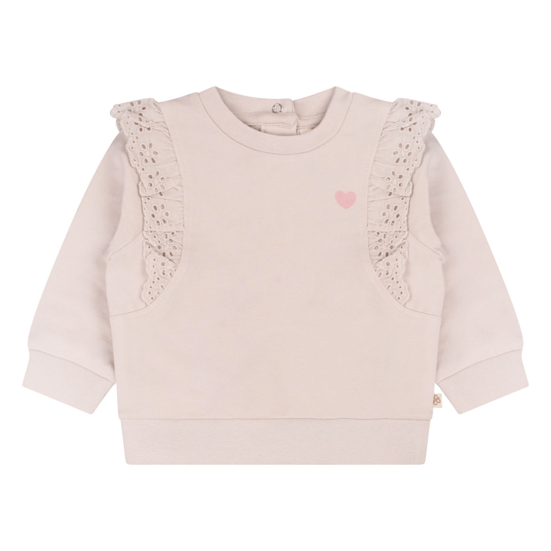 bakkaboe newborn 3316401 W20296 sweatshirts Ecru