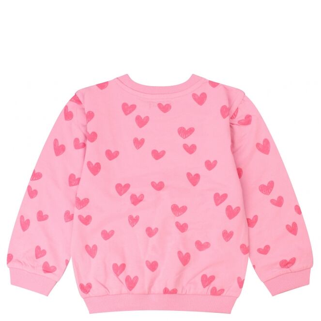 Bakkaboe Bakkaboe Luna Z10391 Roze pink Bakkaboe Luna Z10391 Baby meisjes sweatshirt Roze bestel je online bij www.bertusmode.nl/