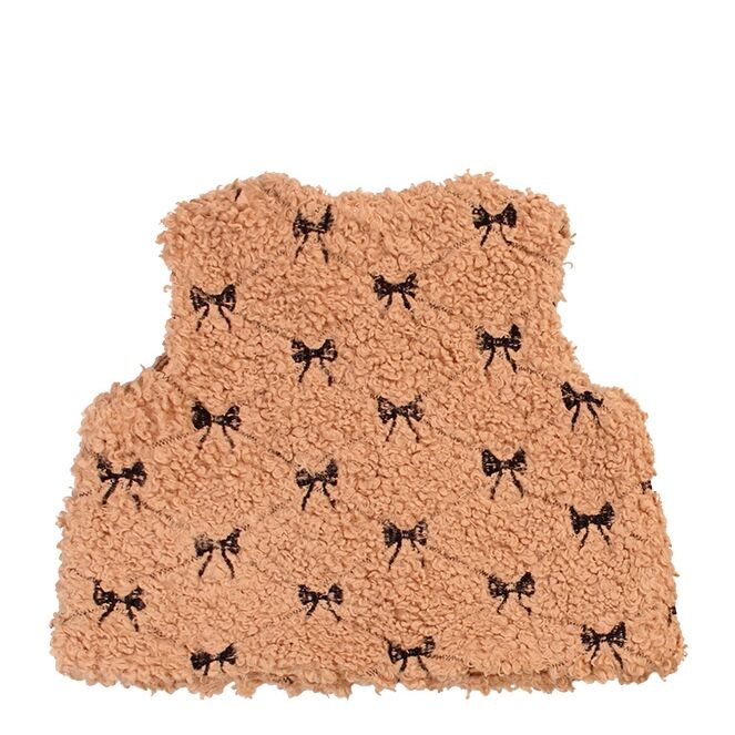 Bakkaboe Bakkaboe Lynda baby W10228 Beige camel Bakkaboe Lynda baby W10228 Baby meisjes gilet/hesje Beige bestel je online bij www.bertusmode.nl/