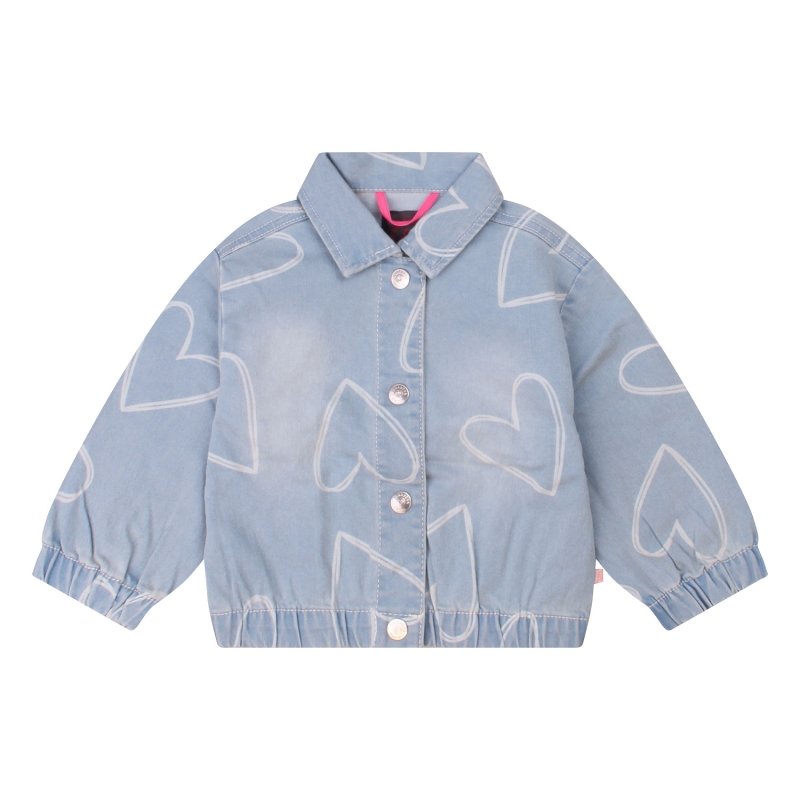 Bakkaboe Pieke Z10389 denim jack Denim licht gebleekt