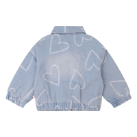 Bakkaboe Pieke Z10389 denim jack Denim licht gebleekt