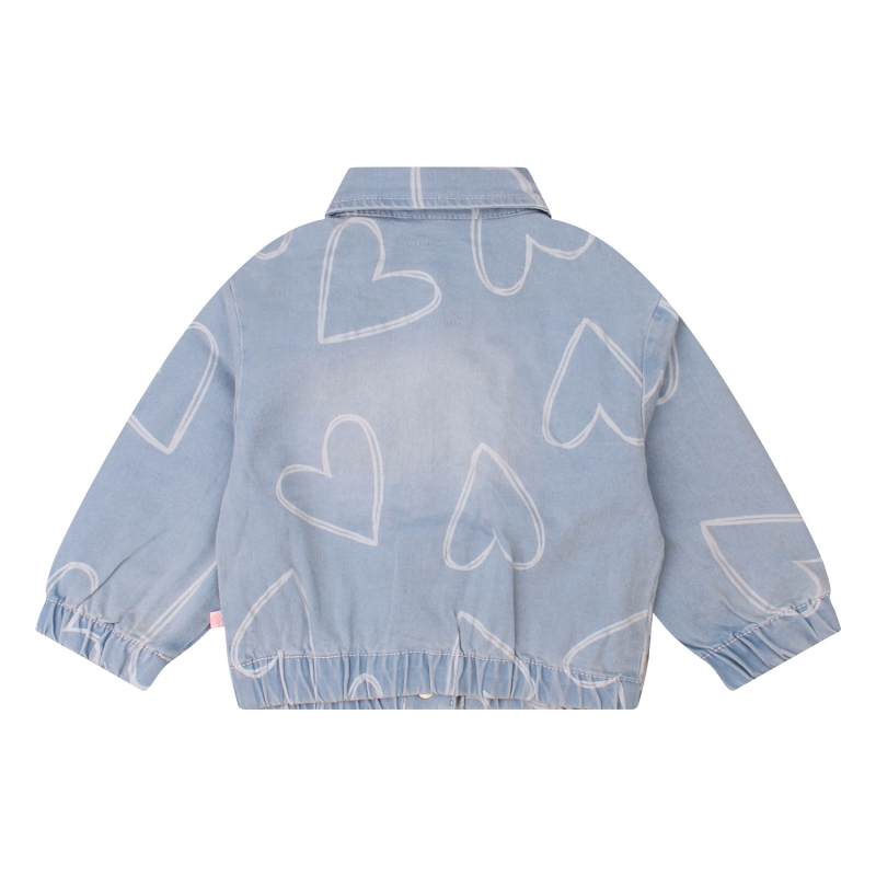 Bakkaboe Pieke Z10389 denim jack Denim licht gebleekt