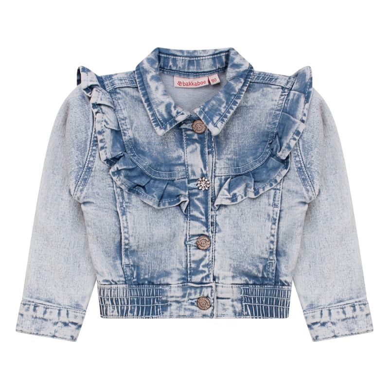 Bakkaboe 3215101 Z10152 denim jack Denim licht gebleekt