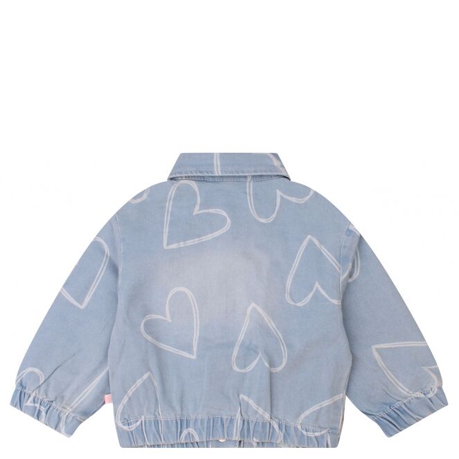 Bakkaboe Bakkaboe Pieke Z10389 Blauw bleached denim Bakkaboe Pieke Z10389 Baby meisjes denim jack Blauw bestel je online bij www.bertusmode.nl/