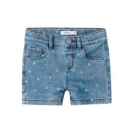 name it NMFSALLI SLIM DNM SHORTS 3555-ON NOOS baby meisjes bermuda Blue