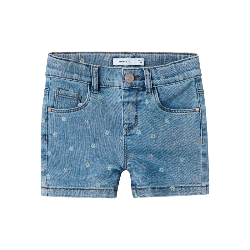 name it NMFSALLI SLIM DNM SHORTS 3555-ON NOOS korte broek Blue