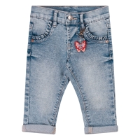 Bakkaboe 5063312BG Z10615 lange broeken Denim licht gebleekt