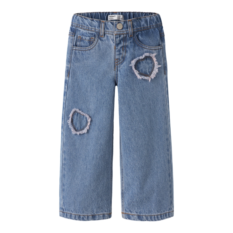 name it NMFBELLA SKATER DES JEANS 5288-OM lange broeken Blue