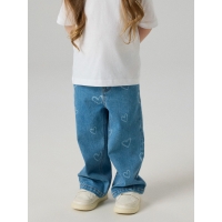 name it NMFROSE WIDE AOP JEANS 4044-ON NOOS lange broeken Blue