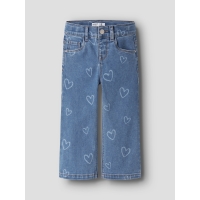 name it NMFROSE WIDE AOP JEANS 4044-ON NOOS lange broeken Blue