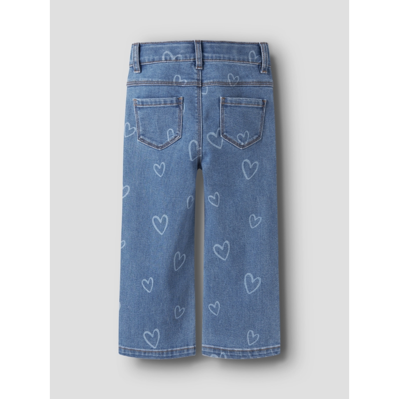 name it NMFROSE WIDE AOP JEANS 4044-ON NOOS lange broeken Blue