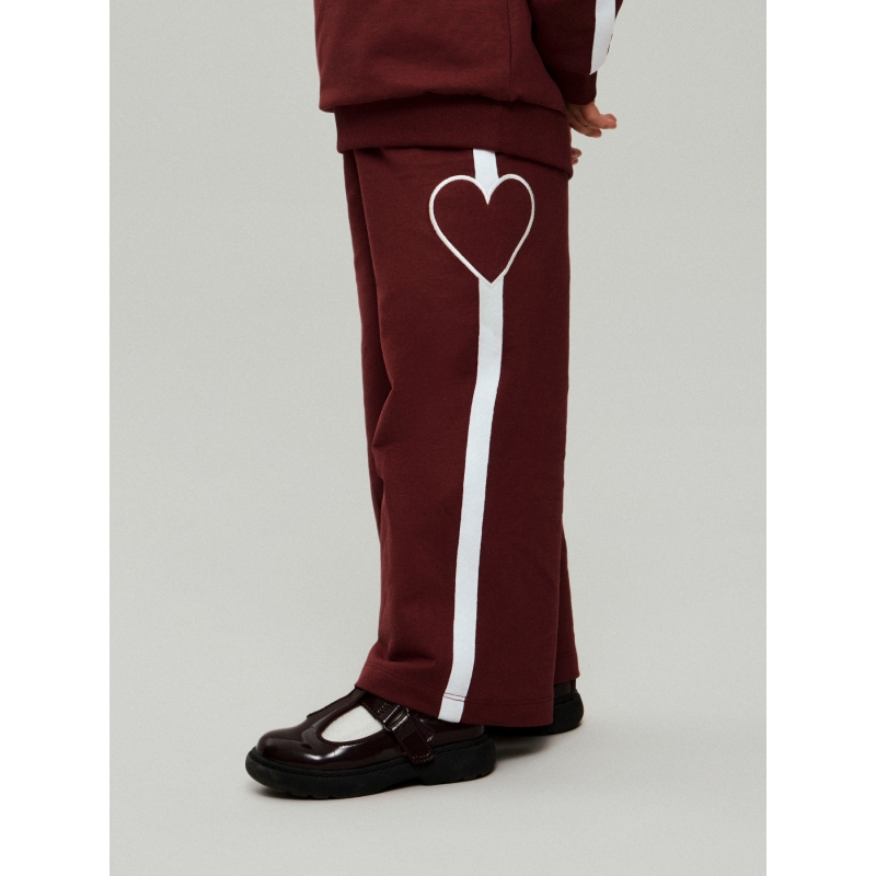 name it NMFBOTANJA SWEAT WIDE PANT UNB lange broeken Red