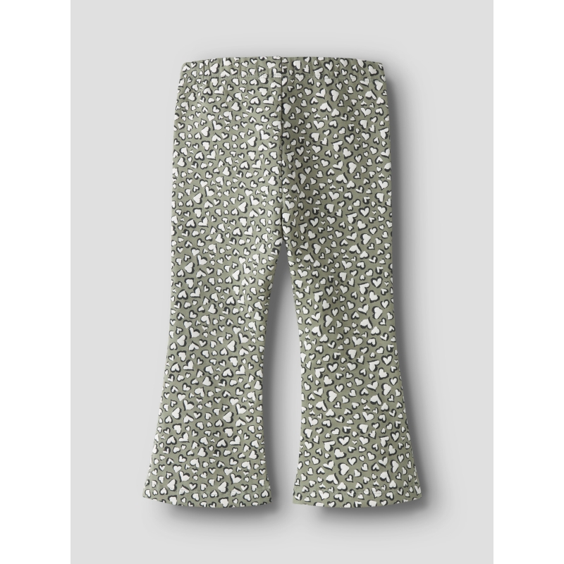 name it NMFBEARTA SWEAT FLARE PANT UNB lange broeken Grey