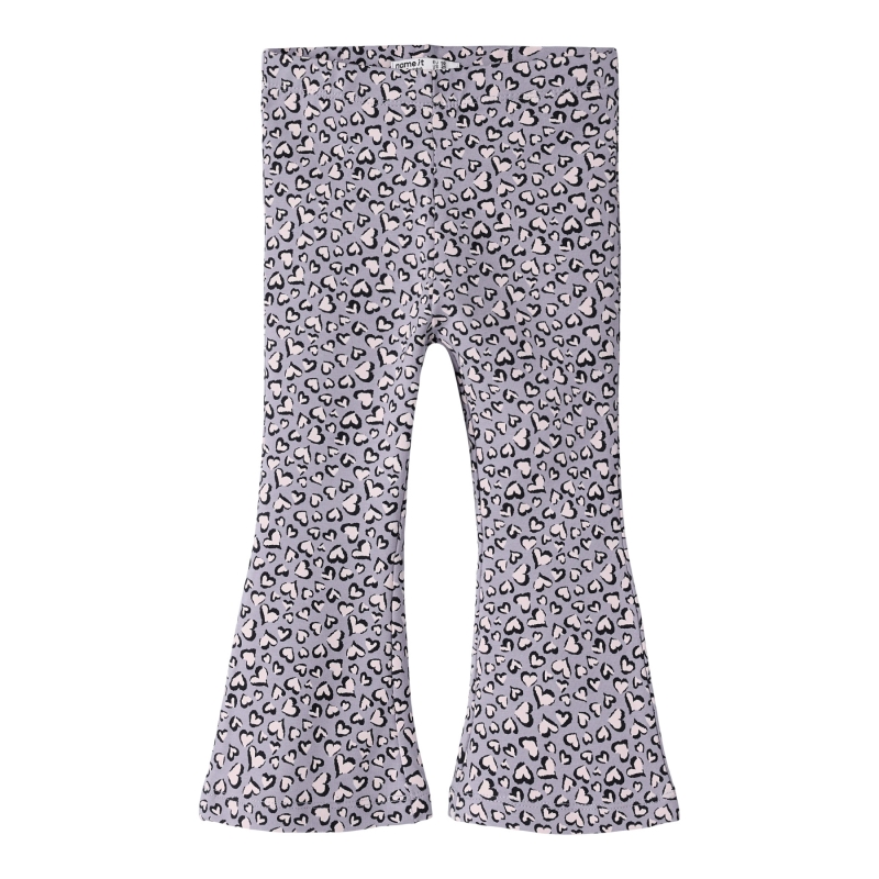 name it NMFBEARTA SWEAT FLARE PANT UNB lange broeken Purple