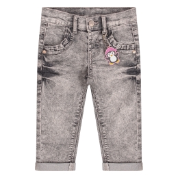 Bakkaboe 506332BG W20265 baby meisjes lange broek Denim grey