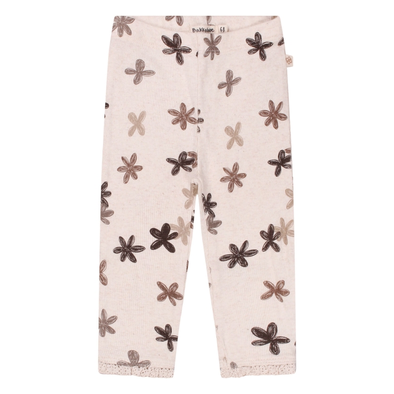 bakkaboe newborn 3316201 W20290 leggings Ecru melee