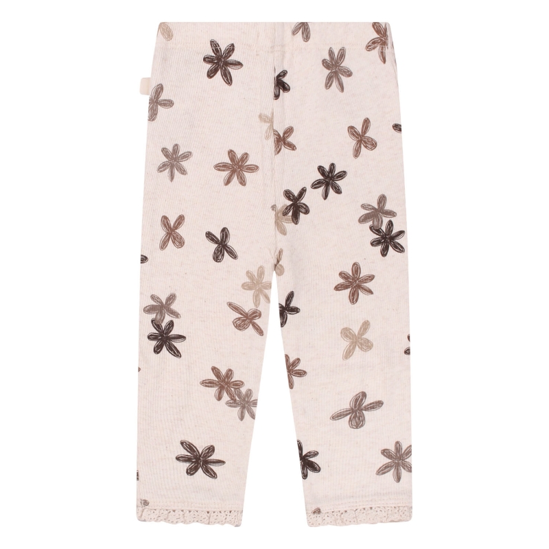 bakkaboe newborn 3316201 W20290 leggings Ecru melee