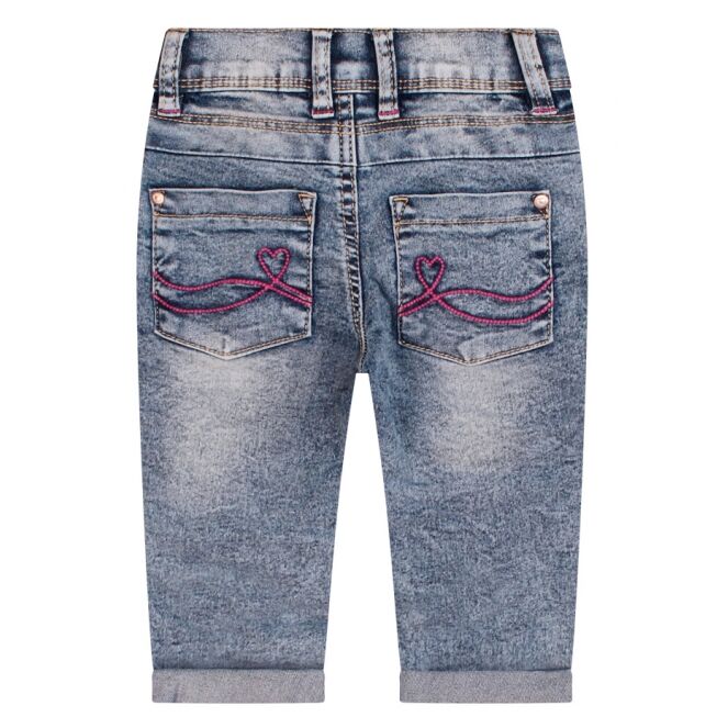 Bakkaboe Bakkaboe 506217BG W10032 Blauw medium blue Bakkaboe 506217BG W10032 Baby meisjes lange broek Blauw bestel je online bij www.bertusmode.nl/