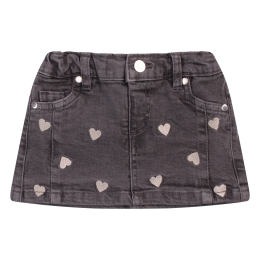 Bakkaboe 3115801 W10166 baby meisjes rok kort Denim grey