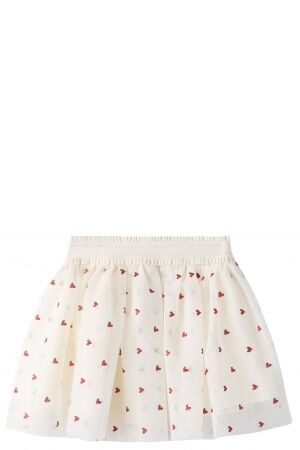 name it name it NMFBEROSS TULLE SKIRT Wit Cloud Dancer